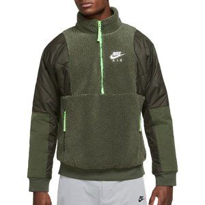 Nike Air 1/2-Zip Sherpa Fleece Insulated Jacket Size Large